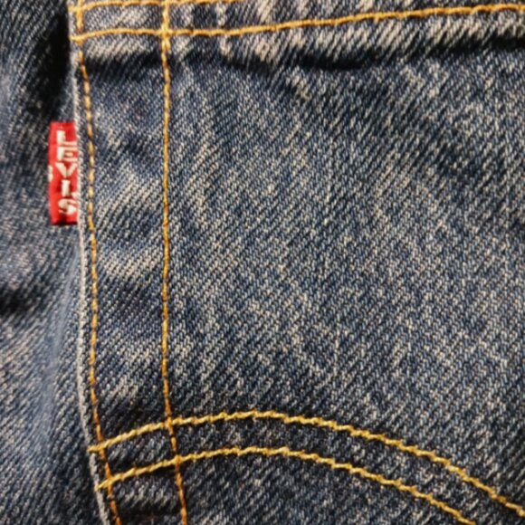 Levi's 501 Premium Denim Shorts Mens 31 Button Fly Cut-off Jeans Medium Wash NEW - Picture 13 of 14